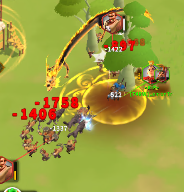 AOE skill cast frame perfect — bot canh đúng commander pair + timing để max damage cluster